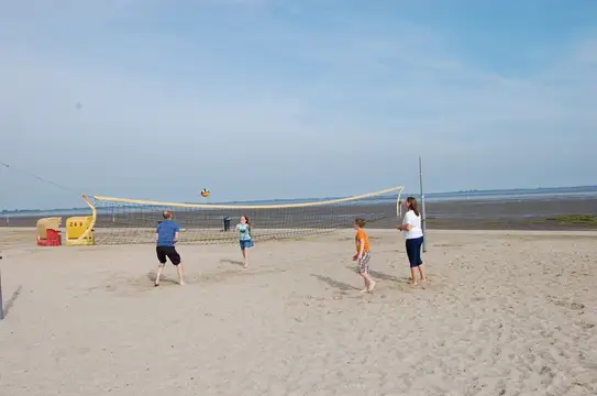 Beachvolleyball in Dangast am Strand