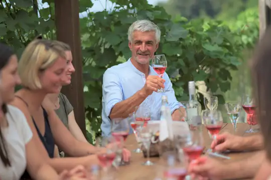 Weinseminar beim Weinbauern