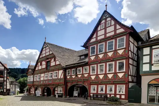 Schwalenberg Rathaus im Weserrenaissance Stil
